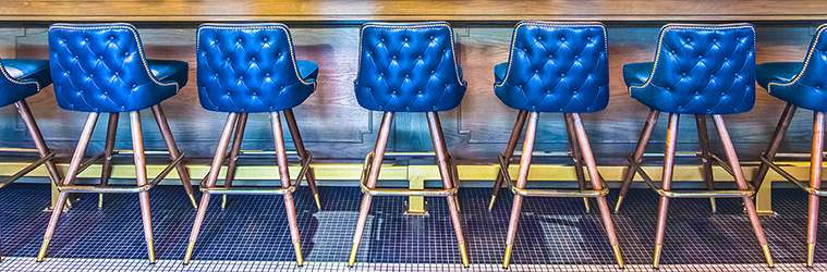 Blue Bar Stools