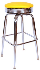 Retro Chrome Bar Stool