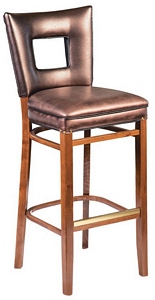 Square Cut-Out Back Bar Stool