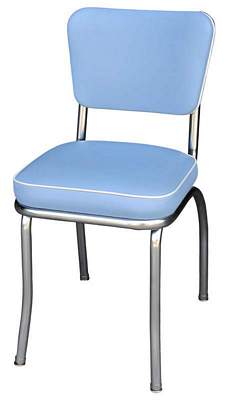 4210 Diner Chair in Bristol Blue Vinyl 4210 Retro Diner Chair