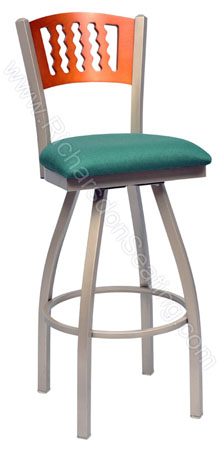 Cross Back Swivel Stools