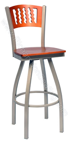 Cross Back Swivel Stools