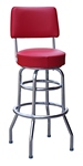 Swivel Bar Stool with Back