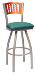 Cross Back Swivel Stools